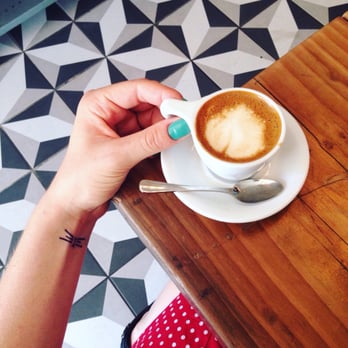 Birch Coffee - Macchiato with hemp milk (+ DAT FLOOR ) - Coffee & Tea Near Me - New York, New York
