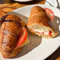 Homebrew Coffee Shop & Eatery - Golden croissant breakfast sandwich...so delicious