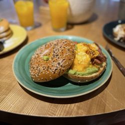 Zenith - Breakfast egg bagel was delicious!