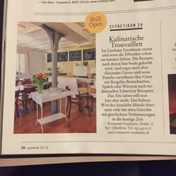 Restaurant Nussbaum - Im Annabelle 22/14 als Empfehlung drin