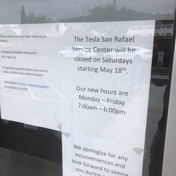 Tesla Service Center - No longer open on Saturday... - Auto Repair Near Me - Corte Madera, California Tesla Service Center - No longer open on Saturday... - Auto Repair Near Me - Corte Madera, California