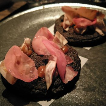 Aska - December 9 2017; Blood pancake (rose petals & rosehip). - Scandinavian Near Me - Brooklyn, New York