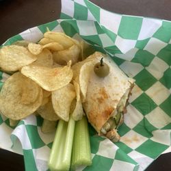 Summer Blends Cafe - I got the Buffalo Chicken Wrap with chip on the side for an extra $1.