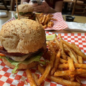Two Rivers Cafe - My Jalapeño burger and amazing fries. - Pizza Near Me - Downieville, California Two Rivers Cafe - My Jalapeño burger and amazing fries. - Pizza Near Me - Downieville, California