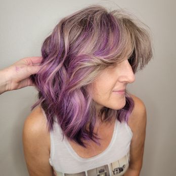 Red Feather Salon - Purple Ombre Lowlights
done by Maezie K - Hair Salons Near Me - Sarasota, Florida Red Feather Salon - Purple Ombre Lowlights
done by Maezie K - Hair Salons Near Me - Sarasota, Florida