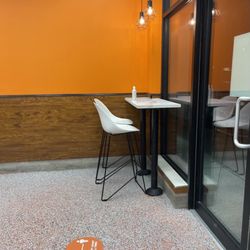 Pizza Pizza - Seating area where you wait or eat