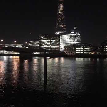 The Oyster Shed - View from the patio outside at night. Beautiful. - Gastropubs Near Me - London, XGL