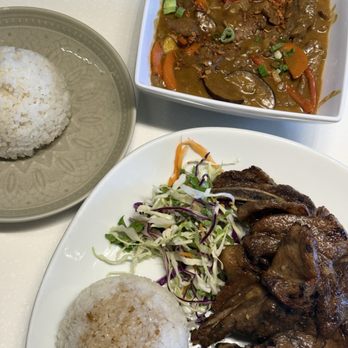 Green Zone - Top: Beef Curry Bottom: Porkchop Rice - Organic Stores Near Me - Temple City, California Green Zone - Top: Beef Curry Bottom: Porkchop Rice - Organic Stores Near Me - Temple City, California