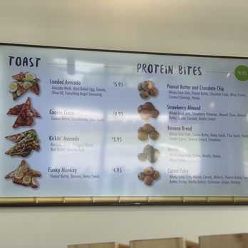 Bahia Bowls - Menu Toast & Protein Bites - Juice Bars & Smoothies Near Me - Pembroke Pines, Florida