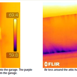 He reviewed my house and helped identify areas where cold air was coming in. The thermal camera was real nifty!