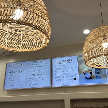 Lunada Creamery - Menu from May 2026 (flavors do rotate though) - Ice Cream & Frozen Yogurt Near Me - Palos Verdes Estates, California