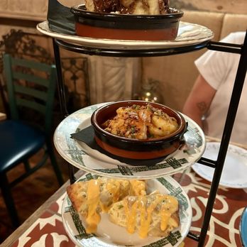 Under the Moon Cafe - Tapas tower- Braised Short Rib, Gambas Al Ajillo, Tortilla Espanola - Breakfast & Brunch Near Me - Bordentown, New Jersey Under the Moon Cafe - Tapas tower- Braised Short Rib, Gambas Al Ajillo, Tortilla Espanola - Breakfast & Brunch Near Me - Bordentown, New Jersey