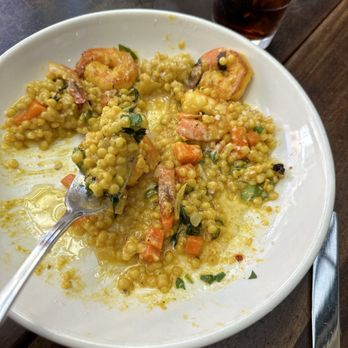 Tomatina - OMG!! The most amazing shrimp saffron cous cous! I pray they keep this on the menu - Italian Near Me - Walnut Creek, California