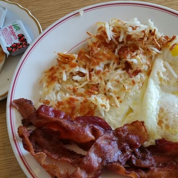 Sam's Cafe - My brkfst was 2 eggs 4 bacon hashbrowns n english muffins. Very tasty for 6.99....im happy! - Chinese Near Me - Stockton, California