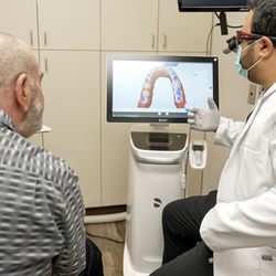 Huntington Beach Prosthodontics - Dr. George Mirsal with one of our wonderful patients
