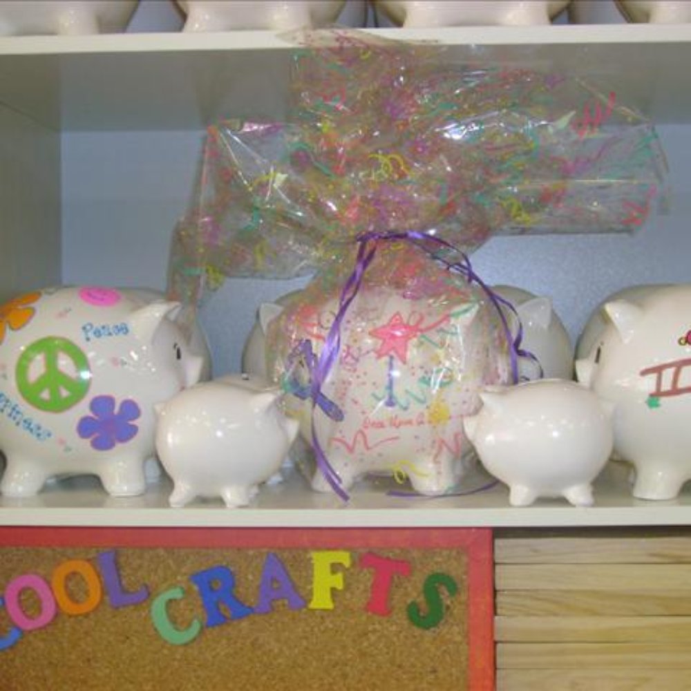 Cool Crafts - Piggy Banks to decorate. This picture was taken from another website. - Art Supplies Near Me - Seaford, New York