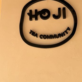 HOJI Tea Community - Indoor sign - Bubble Tea Near Me - Pasadena, California