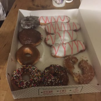 Krispy Kreme - Box of dropped, dirty, and crushed doughnuts. - Donuts Near Me - Ontario, California Krispy Kreme - Box of dropped, dirty, and crushed doughnuts. - Donuts Near Me - Ontario, California
