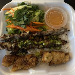 #303 - grilled pork with spring roll vermicelli bowl #303 - grilled pork with spring roll vermicelli bowl