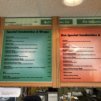 Fairfax Deli - This picture is of their lunch menu but they also have a breakfast menu - Delis Near Me - Fairfax, Virginia