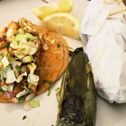 Taqueria la Esquinita - Al Pastor Taco, Lemon, Jalapeno, Asada Taco