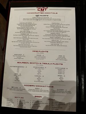 Menu photo 1 Double Cut Steak House Pocono Summit, PA Menu photo 1 Double Cut Steak House Pocono Summit, PA