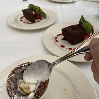 Mistral - Marnier Soufflé and Flourless Chocolate Cake - French Near Me - Sherman Oaks, California Mistral - Marnier Soufflé and Flourless Chocolate Cake - French Near Me - Sherman Oaks, California