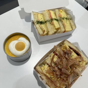 Pillow Talk Cafe Pasadena - Okonomiyaki Sandwich Tamagoyaki Sandwich Sunny Side Up (Mango Coconut) - Coffee & Tea Near Me - Pasadena, California Pillow Talk Cafe Pasadena - Okonomiyaki Sandwich Tamagoyaki Sandwich Sunny Side Up (Mango Coconut) - Coffee & Tea Near Me - Pasadena, California