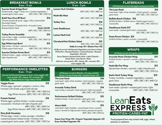 Menu photo 1 Lean Eats Express Cleveland, TN Menu photo 1 Lean Eats Express Cleveland, TN