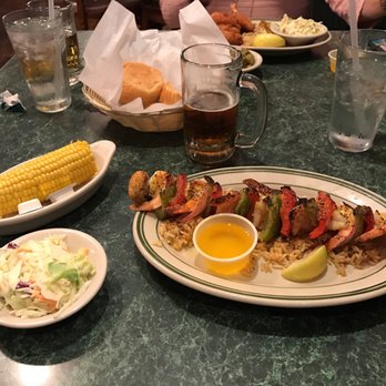 Doc's Fish Camp & Grill - Grilled Shrimp Kabob, corn on the cob and cole slaw. - Seafood Near Me - Marble Falls, Texas Doc's Fish Camp & Grill - Grilled Shrimp Kabob, corn on the cob and cole slaw. - Seafood Near Me - Marble Falls, Texas