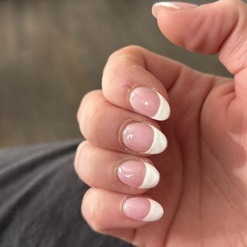 Lush Nail Lounge - Cuticles not touched & thick bumpy French :( - Nail Salons Near Me - Meridian, Idaho Lush Nail Lounge - Cuticles not touched & thick bumpy French :( - Nail Salons Near Me - Meridian, Idaho