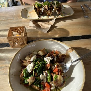 Monkeypod Kitchen - Kale & Wild Hamakua Mushroom Gnocchi - New American Near Me - Lahaina, Hawaii
