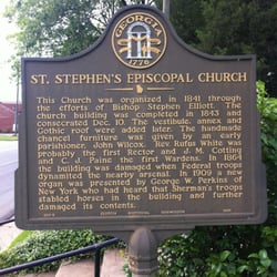 Saint Stephen's Episcopal Church - State plaque in front of the church.