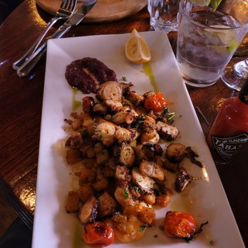 Three OAK Steakhouse - New octopus appetizer. A little too mayo forward for me but still great! - Steakhouses Near Me - Easton, Pennsylvania Three OAK Steakhouse - New octopus appetizer. A little too mayo forward for me but still great! - Steakhouses Near Me - Easton, Pennsylvania