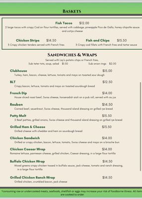 Menu photo 2 McQueen's  Bar & Grill Oak Grove, OR