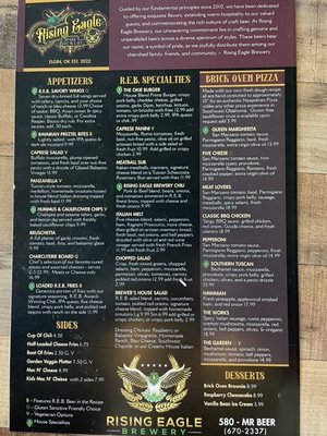 Menu photo 7 Rising Eagle Brewery Elgin, OK