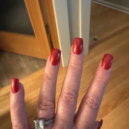 Fresh red nails