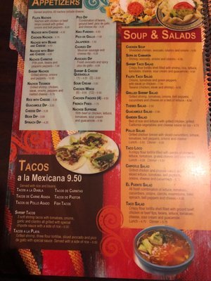 Menu photo 6 el puente Madison, NC Menu photo 6 el puente Madison, NC