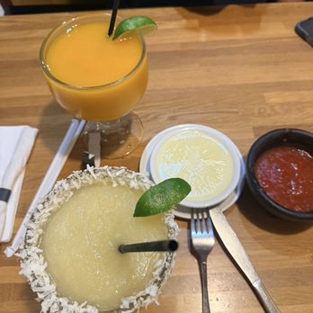 El Costal - Coconut & Pineapple Margarita  Mango Margarita - Mexican Near Me - Tullahoma, Tennessee