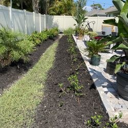 Faithful Lawn Service - Cleaning flowerbeds