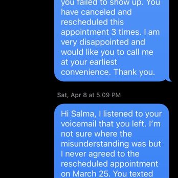 Zena Skin & Body Spa - I reached out when Salma failed to show up to appointment. - Skin Care Near Me - Pleasanton, California Zena Skin & Body Spa - I reached out when Salma failed to show up to appointment. - Skin Care Near Me - Pleasanton, California