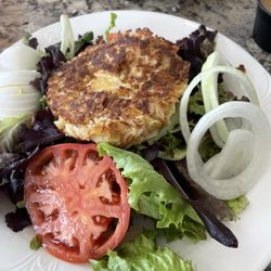 Cafe Beach Club - Sauteed Jumho Lump Crab Cake on a Salad Platter