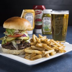 Q B Sports Bar Grill Games - Homemade 1/2 lb homemade burgers.