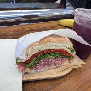 Cafe Grano - Genova Delizia and Violet vibe lemonade - Coffee & Tea Near Me - Burbank, California