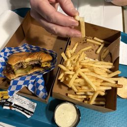 Cheeseburger, Small Fries, Homemade Ranch Cheeseburger, Small Fries, Homemade Ranch
