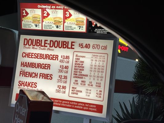 Menu photo 6 In-N-Out Burger Milpitas, CA Menu photo 6 In-N-Out Burger Milpitas, CA