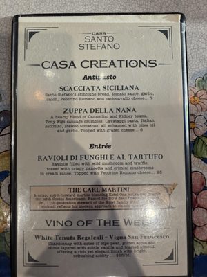 Menu photo 5 Casa Santo Stefano Tampa, FL