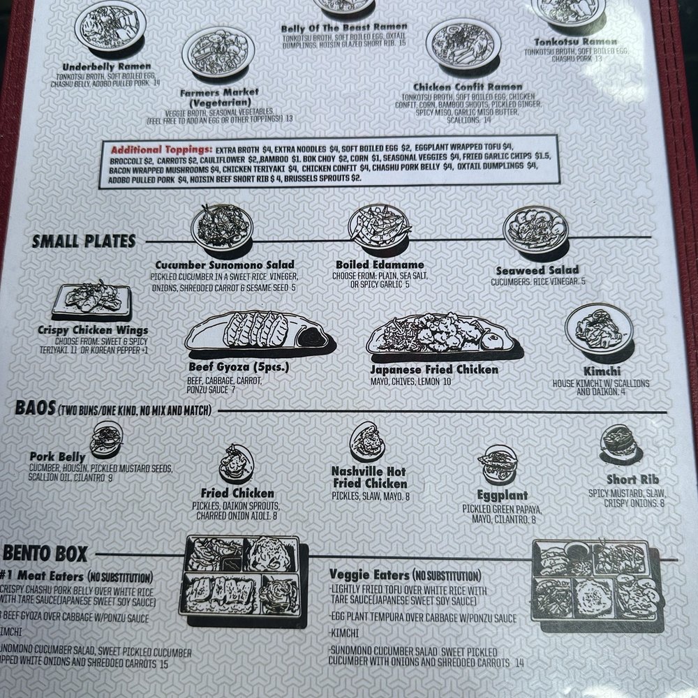 Underbelly - Menu - Ramen Near Me - San Diego, California Underbelly - Menu - Ramen Near Me - San Diego, California