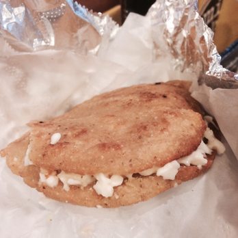 Los Gemelos - La gordita. I prefer the tacos myself buuut LOOK AT THAT CHEESE. Amazing - Mexican Near Me - Madison, Wisconsin