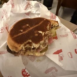 Notice the burned bun? Notice the burned bun?